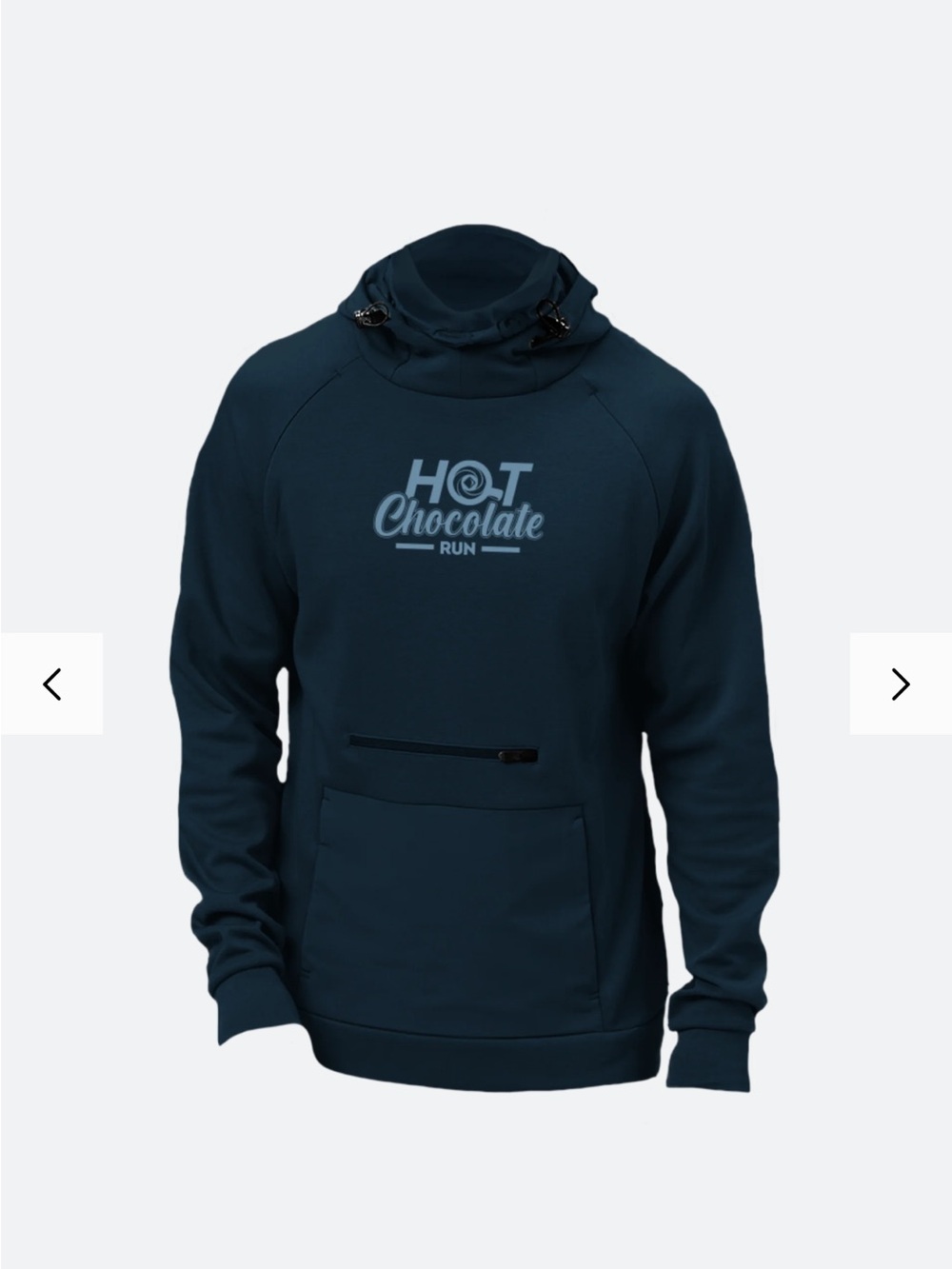 Men's Navy Pullover Hoodie with Front Pocket